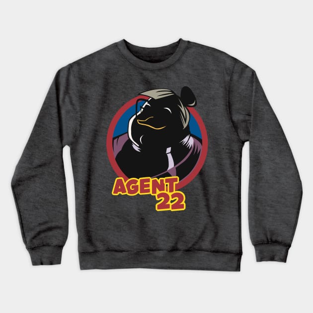 Agent 22 Crewneck Sweatshirt by DeepDiveThreads